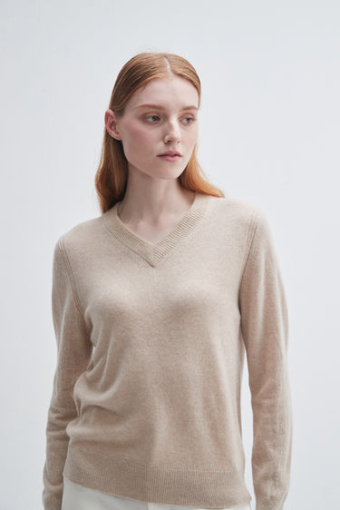 Classic V-neck Cashmere Sweater