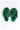 Rhinestone Sheepskin Slippers in Forest Green