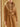 Close front view of the Warm Camel Signature Cashmere Wrap Coat, showing the fur collar, wrap front and self-tie belt.