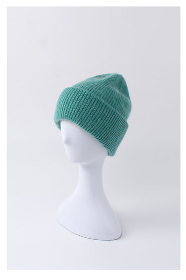 Angora beanie hat