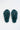 Rhinestone Sheepskin Slippers in Peacock Blue