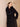 Three-quarter front view of the Deep Navy Signature Cashmere Wrap Coat, showing the fur neckline, belted waist and belt loop.