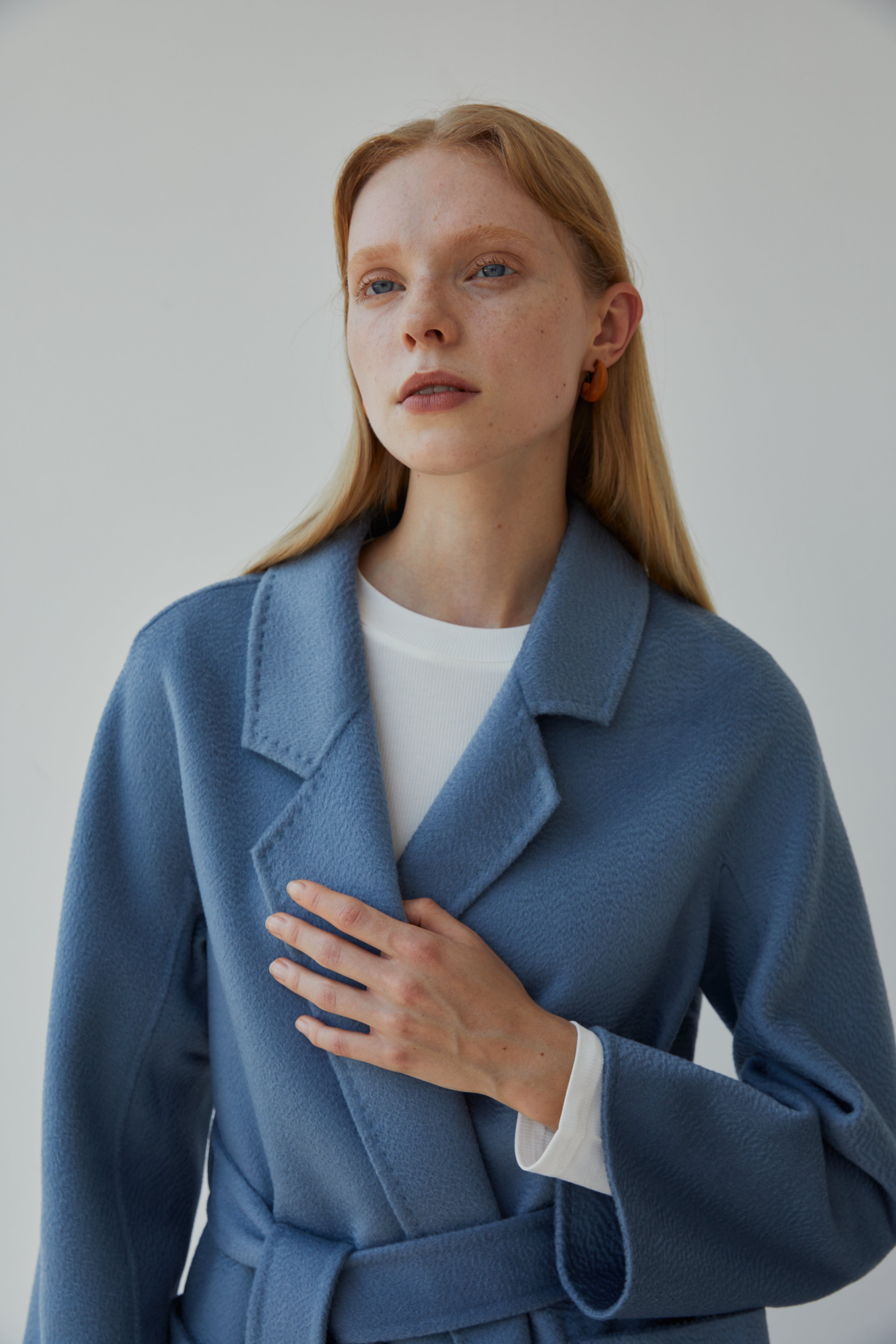 Whistles double faced cheap wool wrap coat